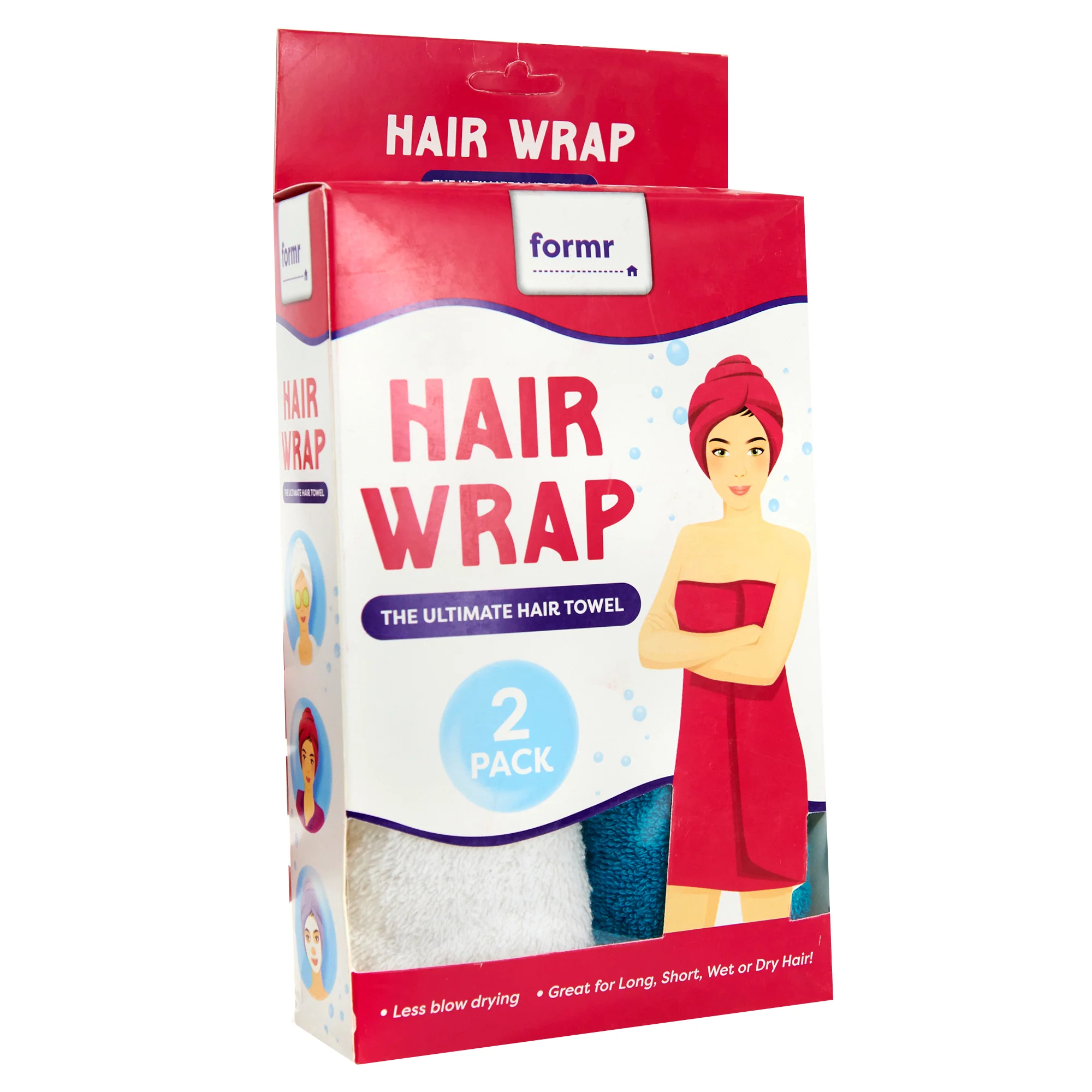 Formr 2pk Cotton Hair Wrap - Assorted - Image 4