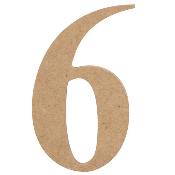 Arbee Wooden Number 6