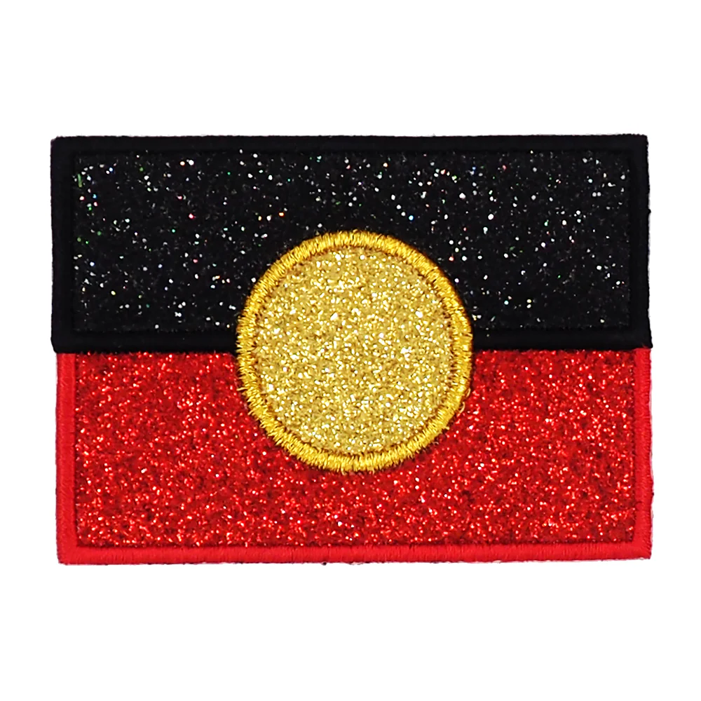 Arbee Crafty Patch, Aboriginal Glitter Flag- 1pc - Image 2