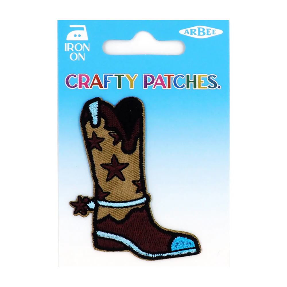 Arbee Crafty Patch, Country Cowboy Boot- 1pc - Image 2