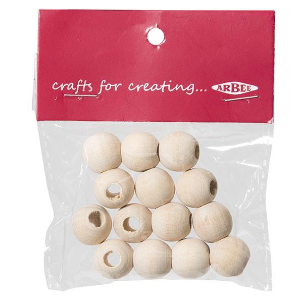 Arbee Wood Beads, Round - Image 2
