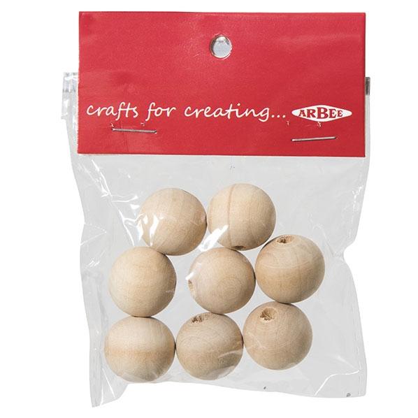 Arbee Wood Beads, Round - Image 3