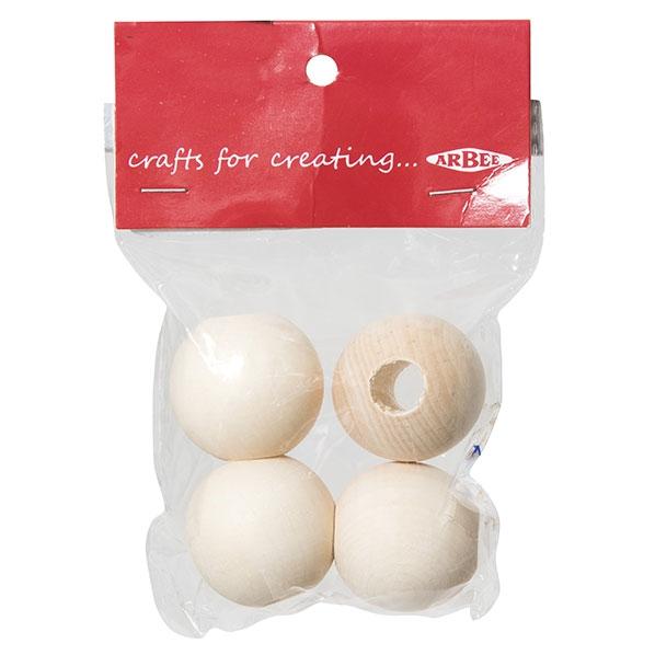 Arbee Wood Beads, Round - Image 5