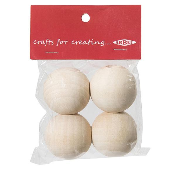Arbee Wood Beads, Round - Image 6