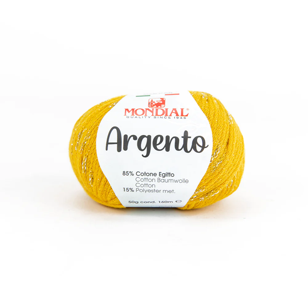Argento Crochet & Knitting Yarn, 50g Egyptian Cotton Polyester Blend Yarn - Image 10