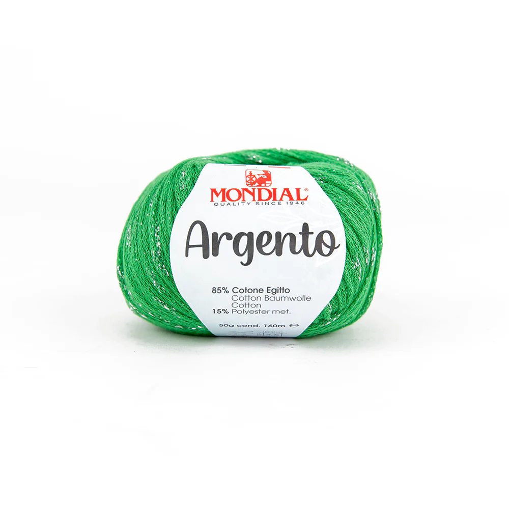 Argento Crochet & Knitting Yarn, 50g Egyptian Cotton Polyester Blend Yarn - Image 3