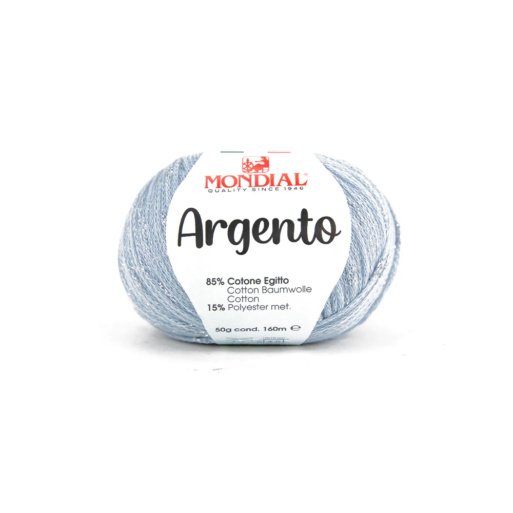 Argento Crochet & Knitting Yarn, 50g Egyptian Cotton Polyester Blend Yarn - Image 5