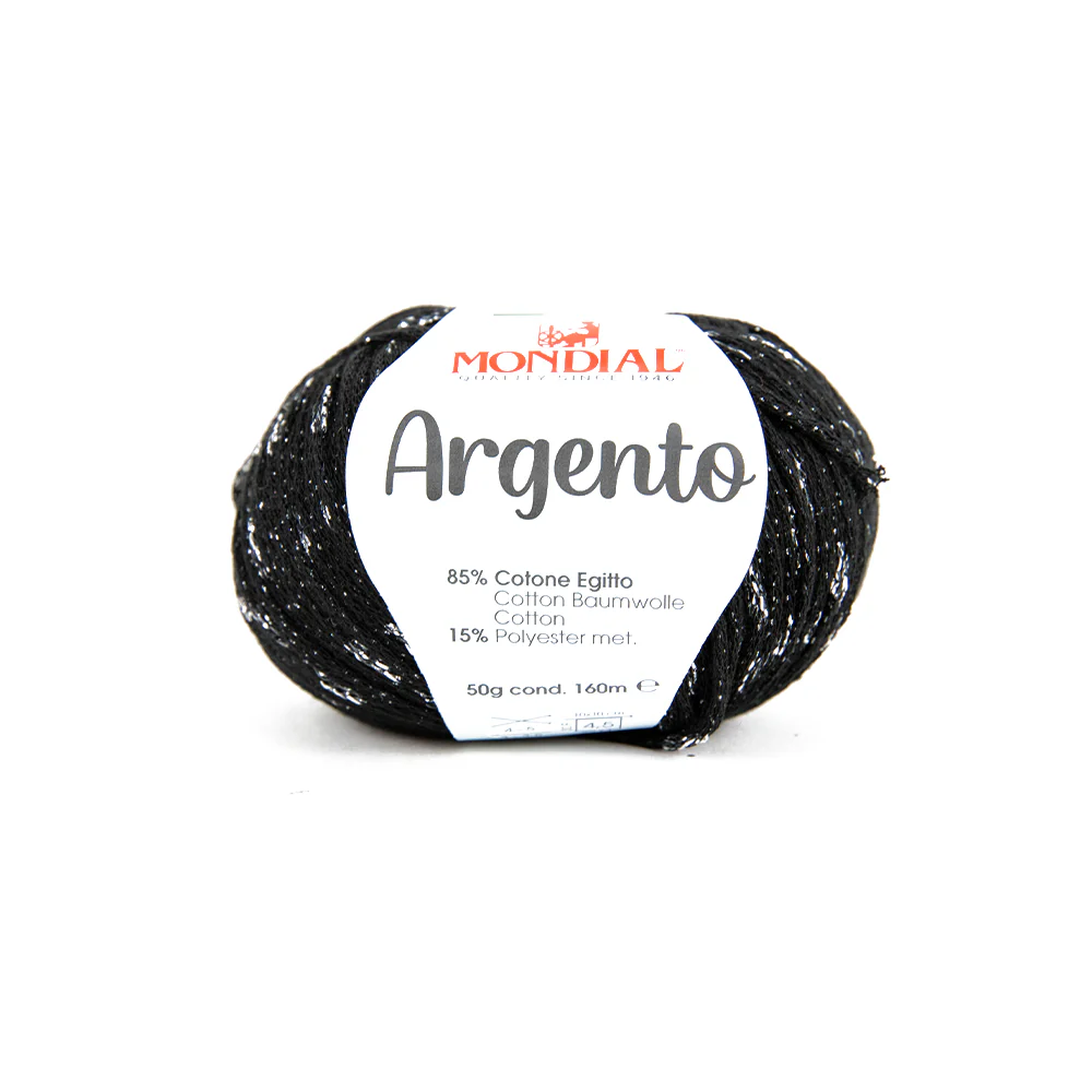Argento Crochet & Knitting Yarn, 50g Egyptian Cotton Polyester Blend Yarn - Image 7