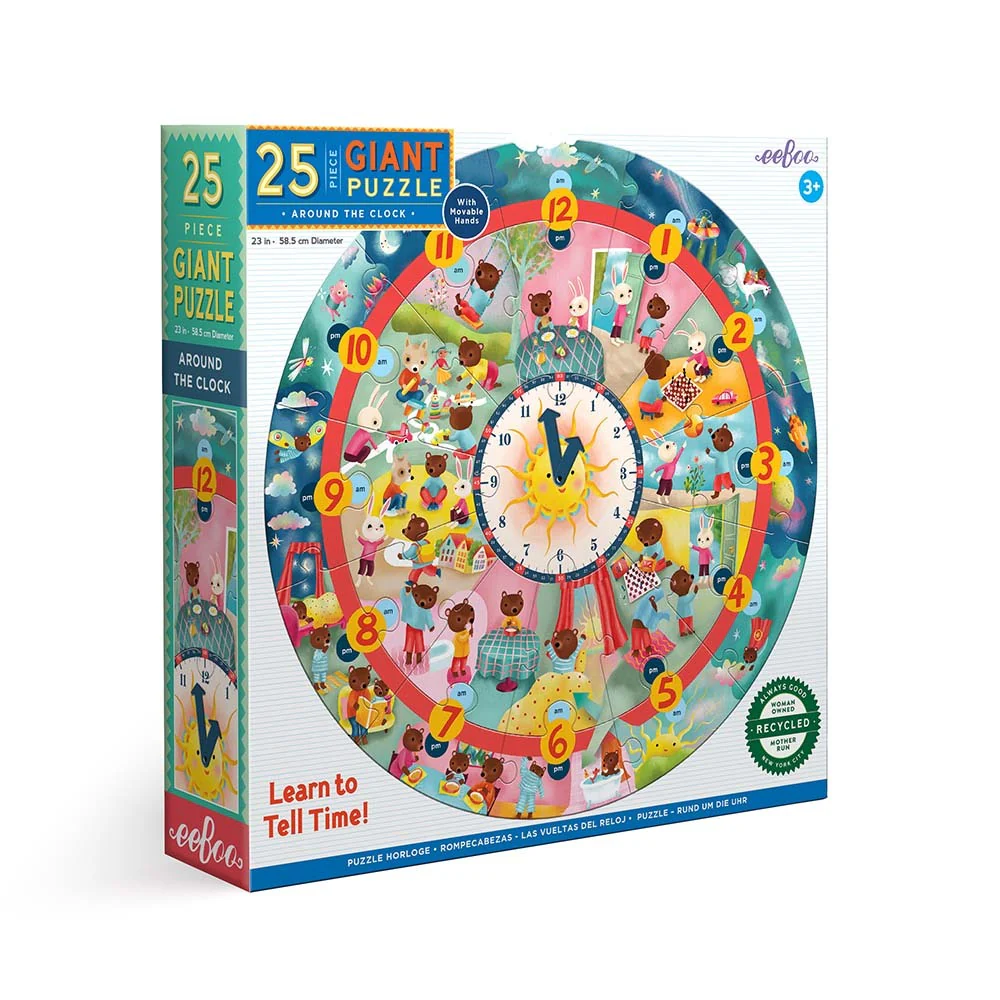 25-Piece Jigsaw Puzzle, Around The Clock Giant Round - Image 4