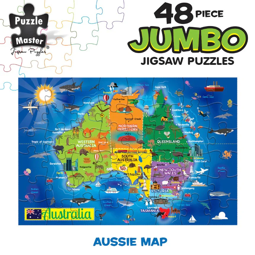 48-Piece Jumbo Floor Jigsaw Puzzle, Aussie Map - Image 7