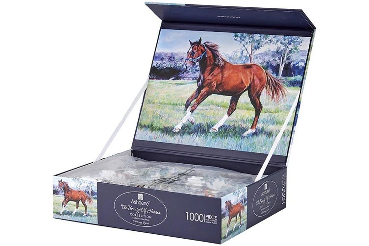 Ashdene 1000-Piece Jigsaw Puzzle Beauty of Horses Cantering - Image 3