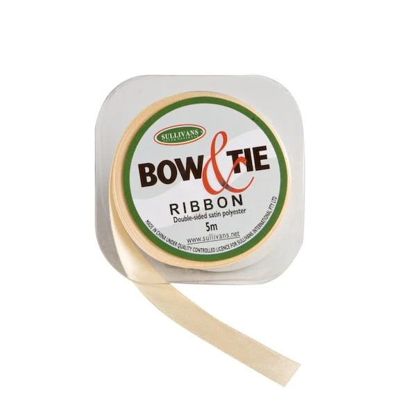 Satin Ribbon, White- 6mm x 5m - Image 3