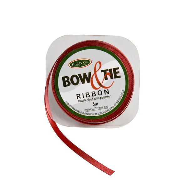 Satin Ribbon, White- 6mm x 5m - Image 6