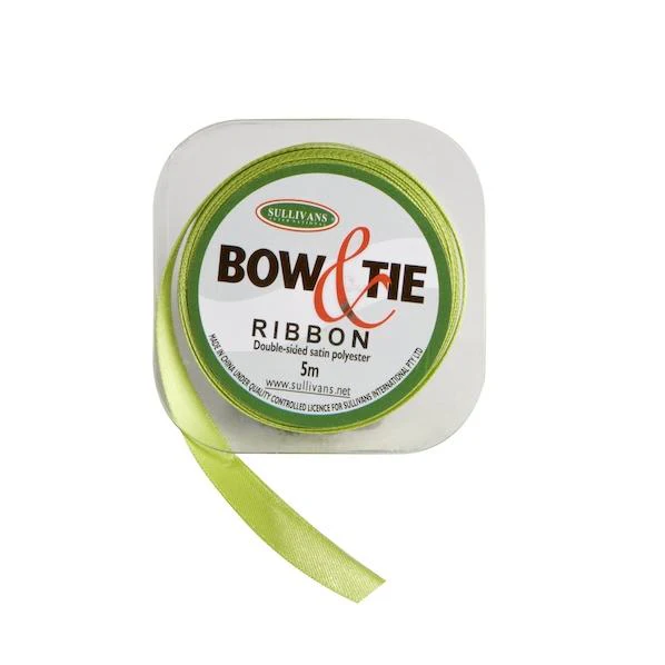 Satin Ribbon, White- 9mm x 5m - Image 10