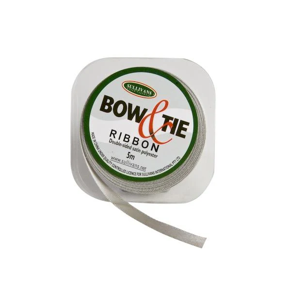 Satin Ribbon, White- 9mm x 5m - Image 16