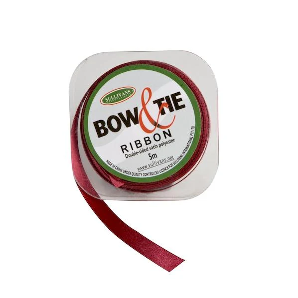 Satin Ribbon, White- 9mm x 5m - Image 18