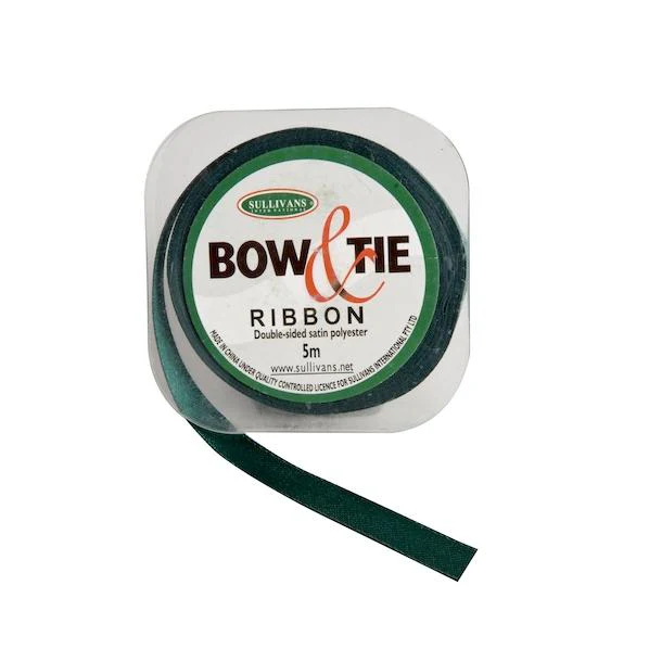 Satin Ribbon, White- 9mm x 5m - Image 3