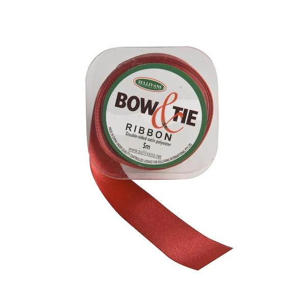 Satin Ribbon, White- 24mm x 5m - Image 5