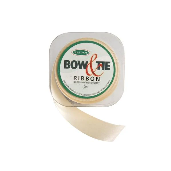 Satin Ribbon, White- 24mm x 5m - Image 6