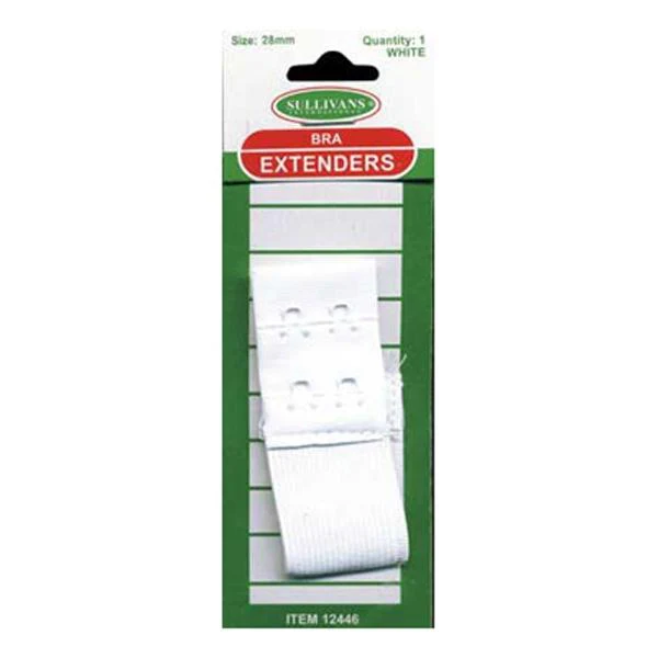 Sullivans Bra Extender, White- 28mm