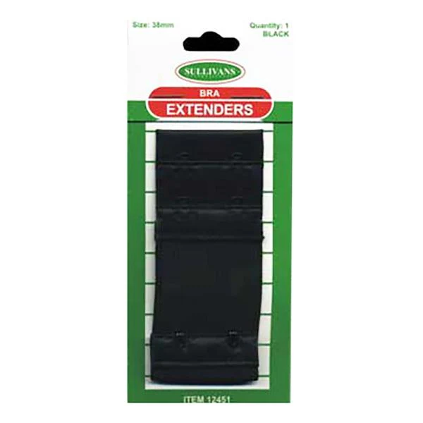 Sullivans Bra Extender, Black -38mm