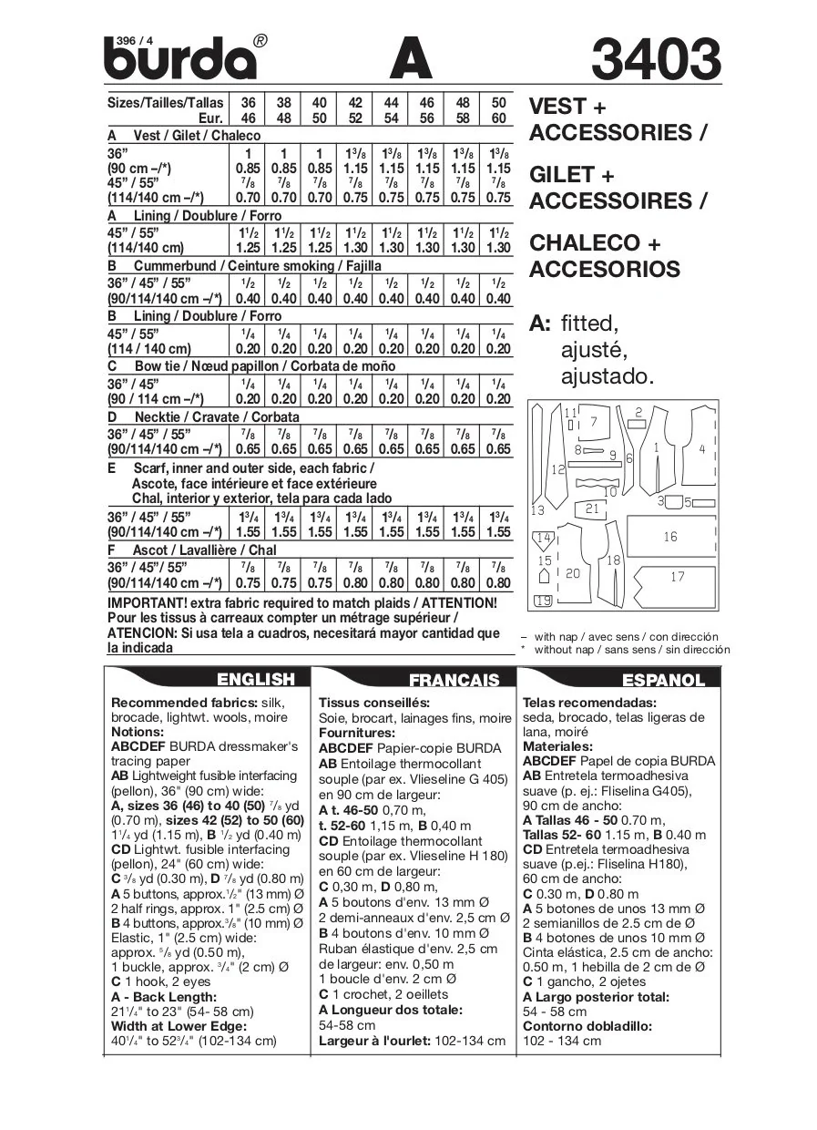 Burda Pattern 3403 (36-50) - Image 3