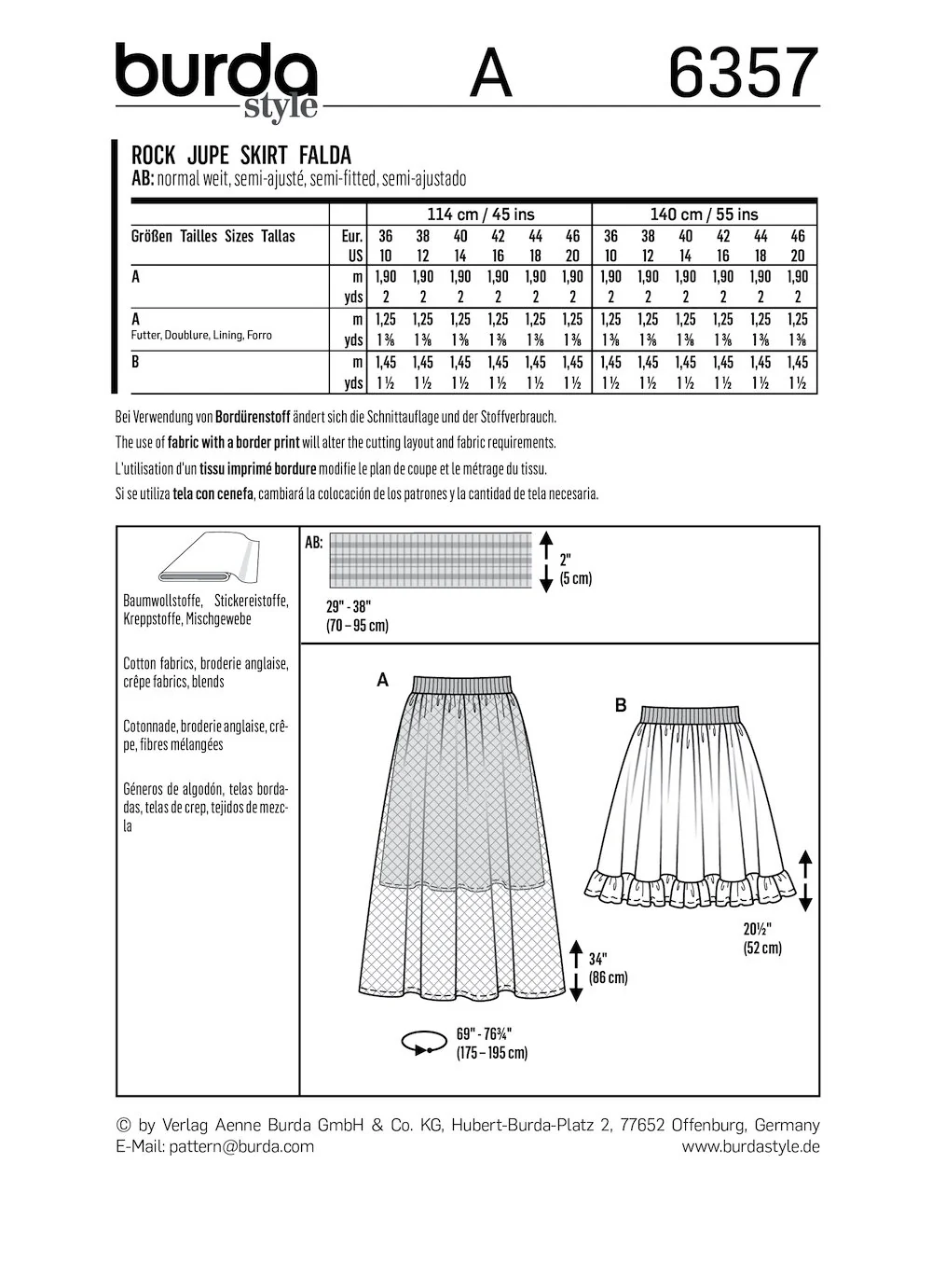 Burda Pattern B6357 (10-20) - Image 5