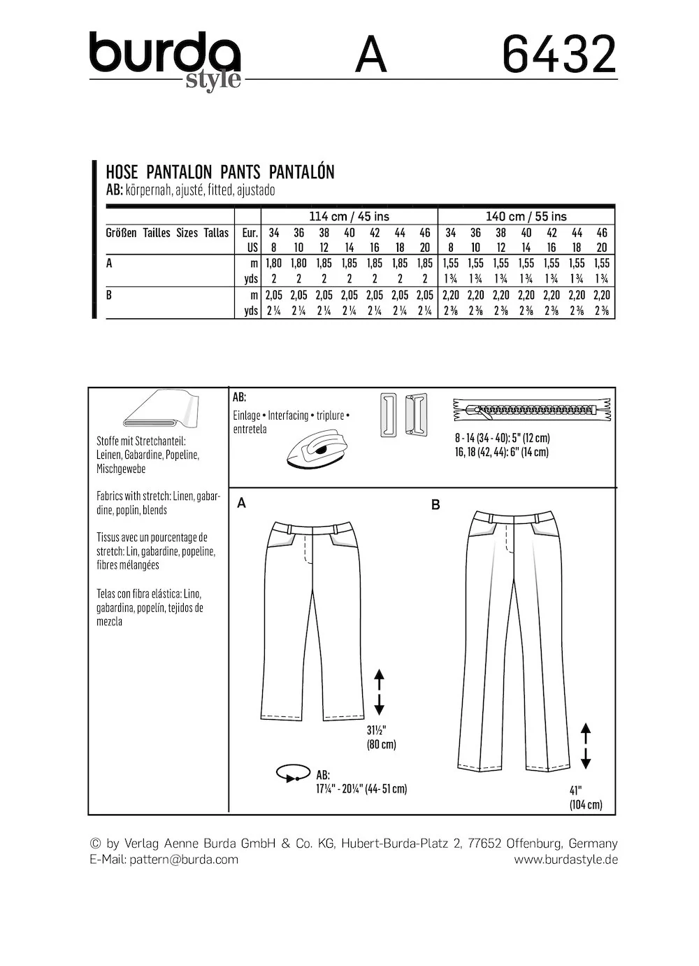 Burda Pattern 6432 (8-20) - Image 3