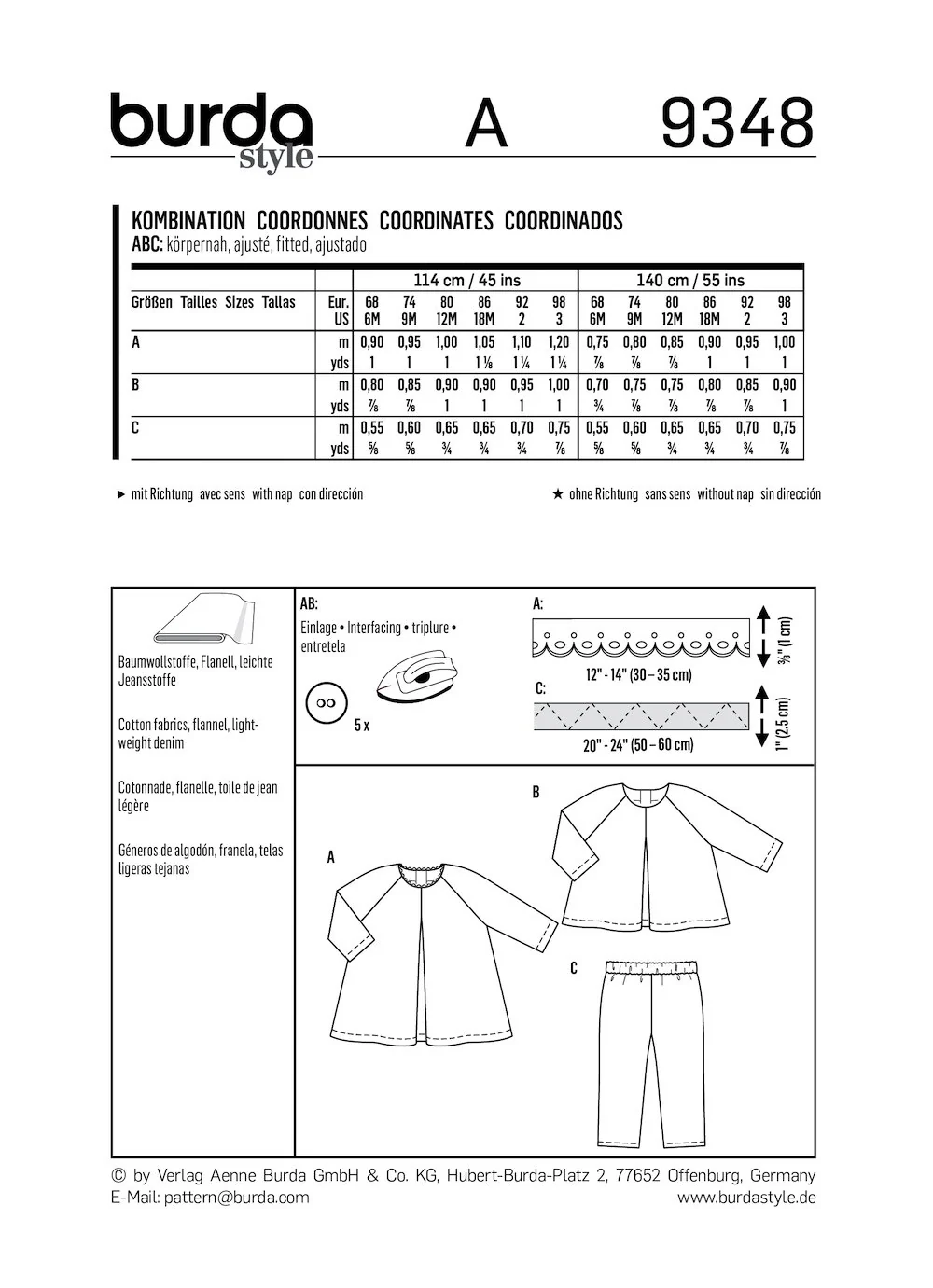Burda Pattern 9348 (6M-3M) - Image 7
