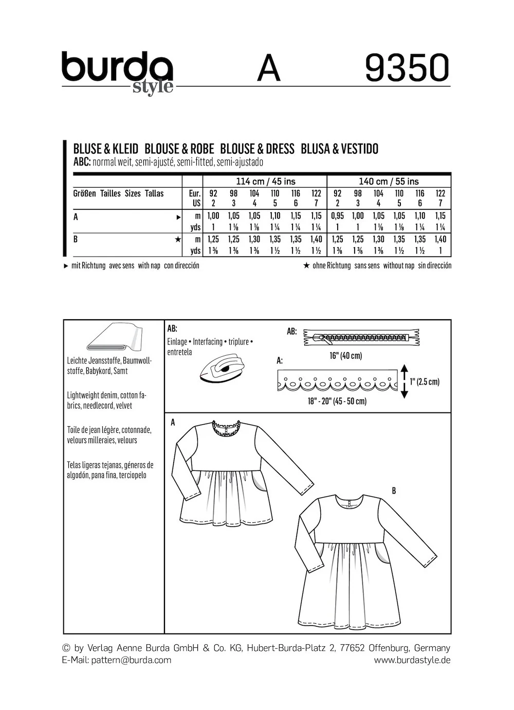 Burda Pattern 9350 (2-7) - Image 4