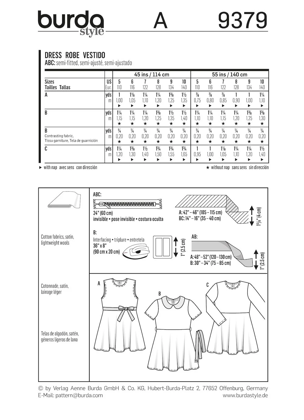 Burda Pattern 9379 (5-10) - Image 3