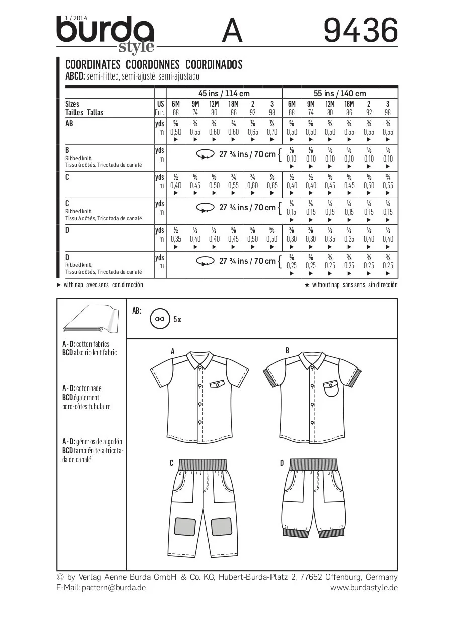 Burda Pattern 9436 (6M-3Yr) - Image 5