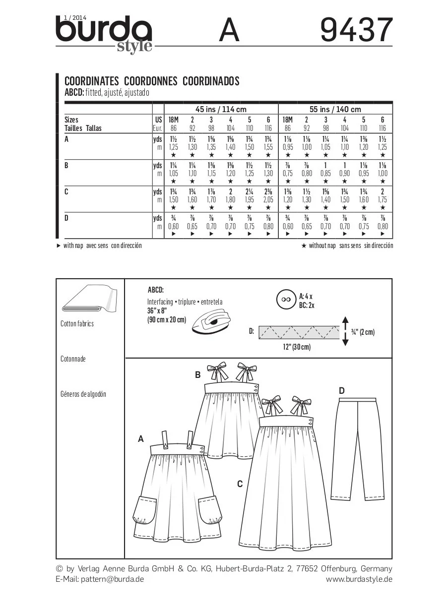 Burda Pattern 9437 (18M-6Yr) - Image 6
