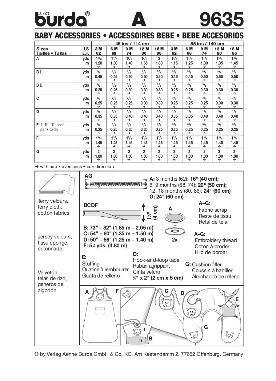 Burda Pattern 9635 (3M-18M) - Image 9