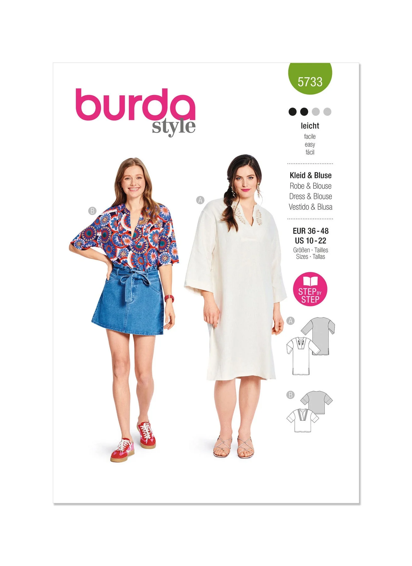 Burda Pattern 5733 Misses' Dress & Blouse
