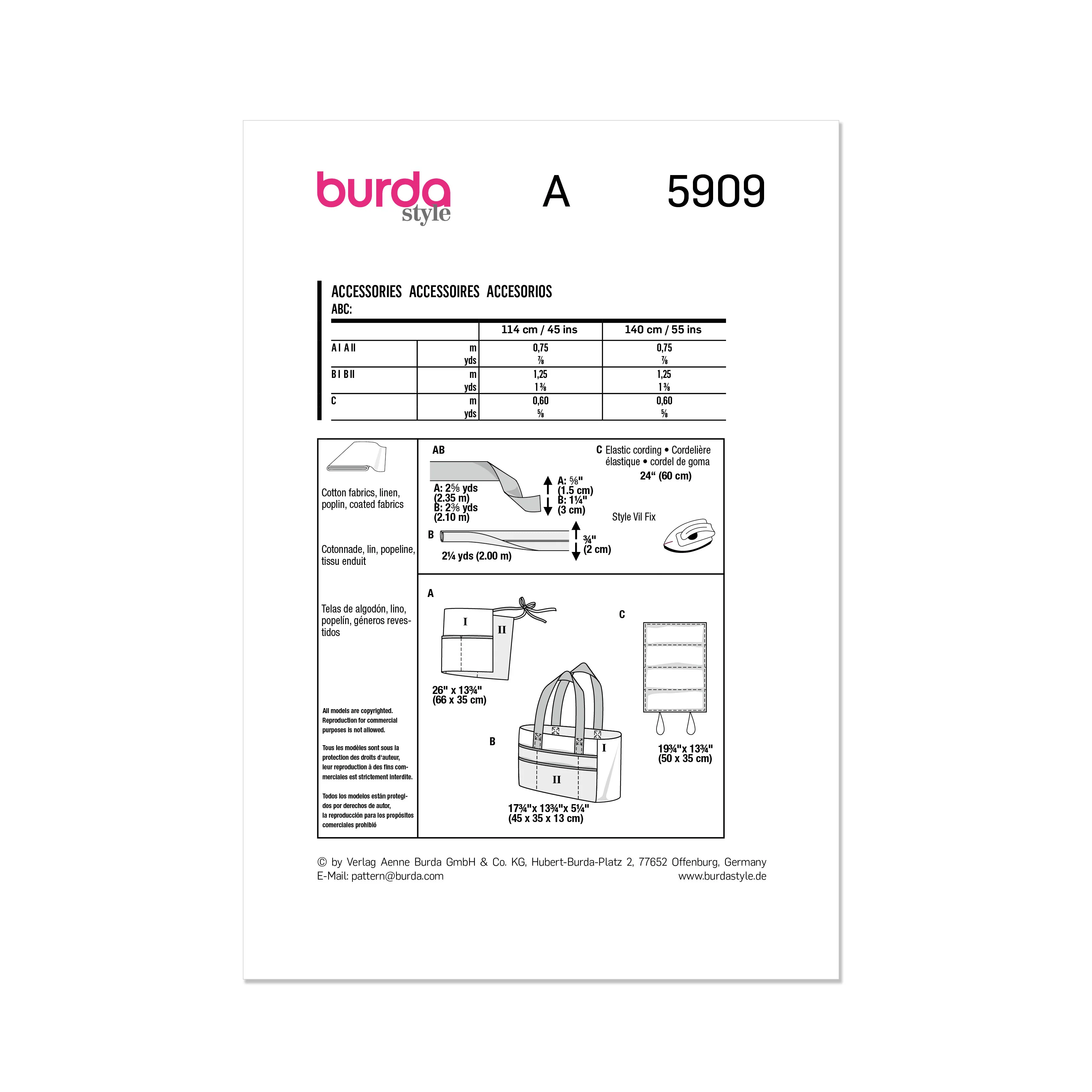 Burda Pattern 5909 Accessories - Image 12