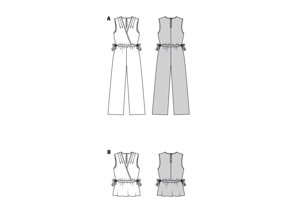 Burda Pattern 5914 Misses' Overalls & Blouse - Image 9