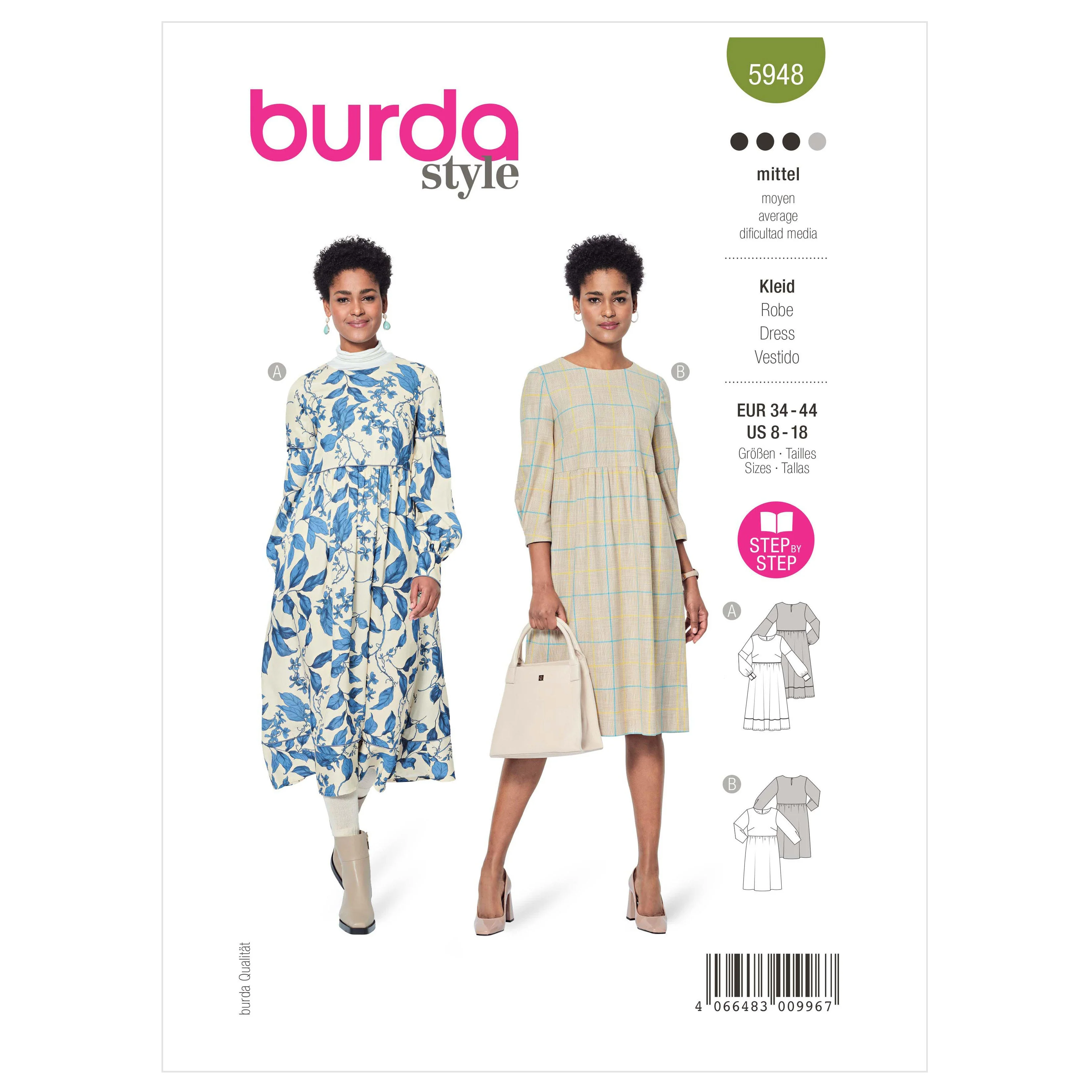 Burda Pattern 5948 Misses' Dress