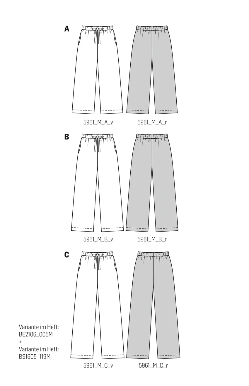 Burda Pattern 5960 Misses' Skirt/Pants - Image 12