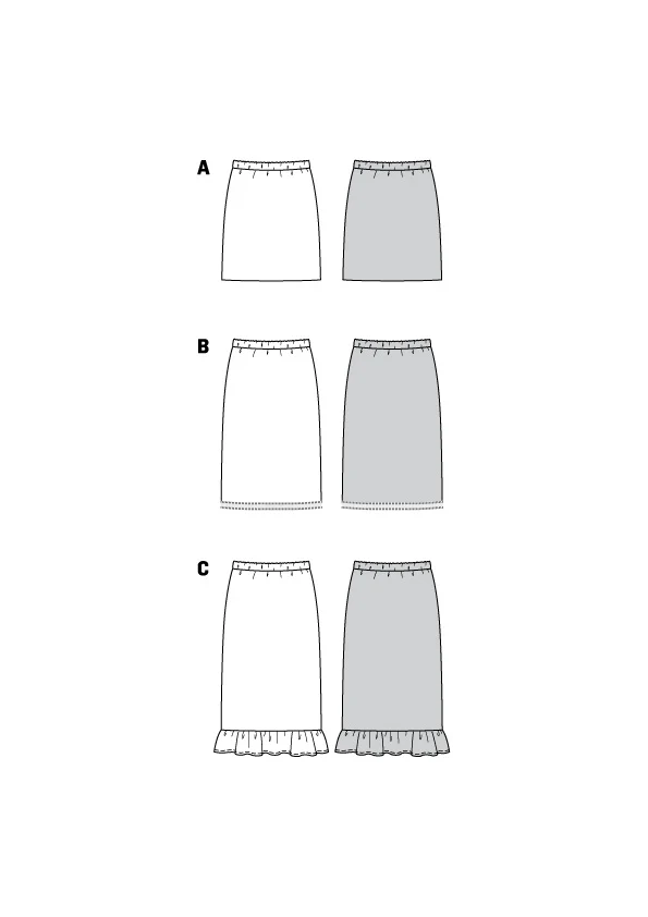 Burda X06073 Misses Skirt/Pants - Image 5