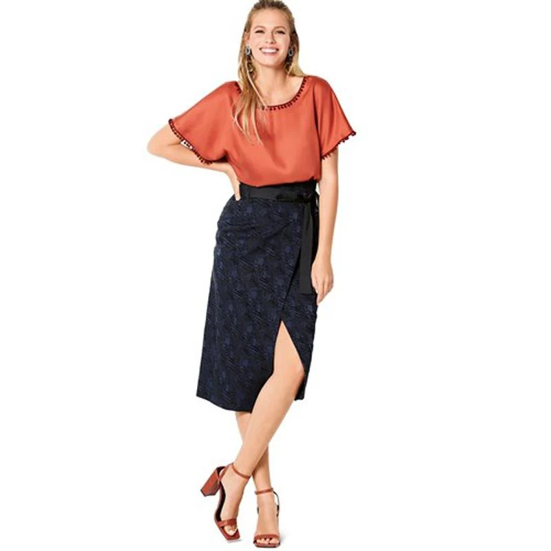Burda Pattern 6204 Misses' Pull-On Tops (34-44) - Image 2