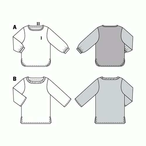 Burda Pattern X06234 Misses' Tops w/ Variations (8-18) - Image 5