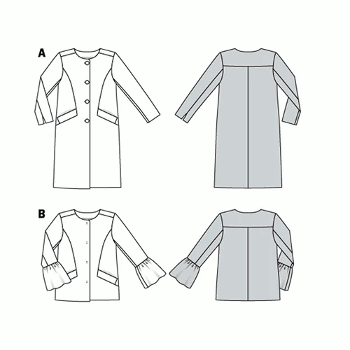 Burda Pattern 6248 Misses' Lined Coat Or Jacket (8-18) - Image 5