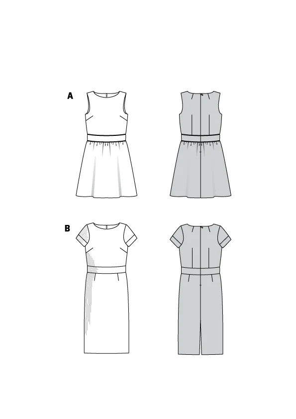 Burda Pattern 6339 Misses' dress with waistband - Image 4