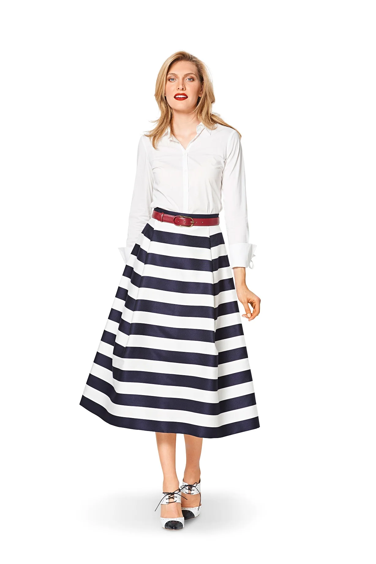 Burda Pattern 6342 Misses' side pleat skirt - Image 2