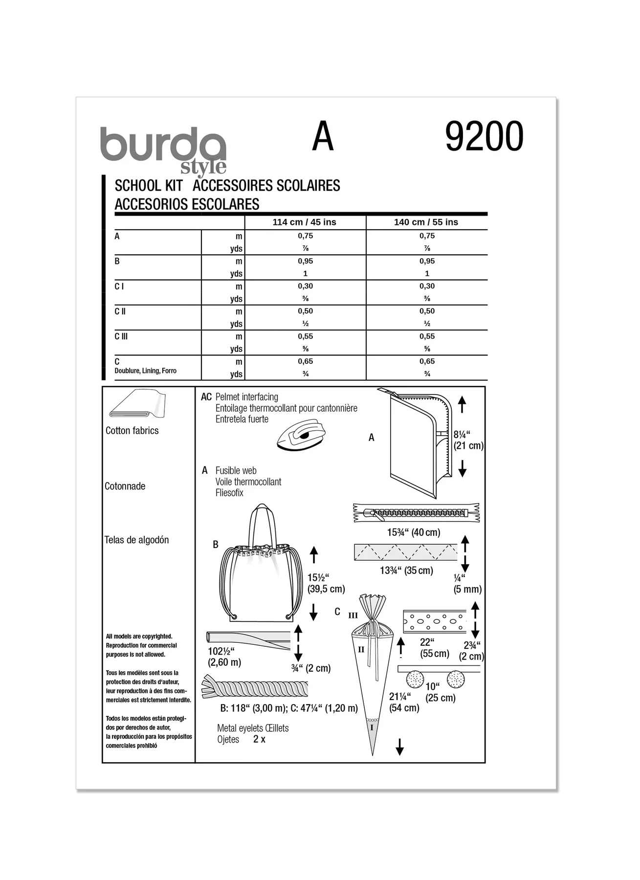 Burda Pattern 9200 Accessories - Image 11