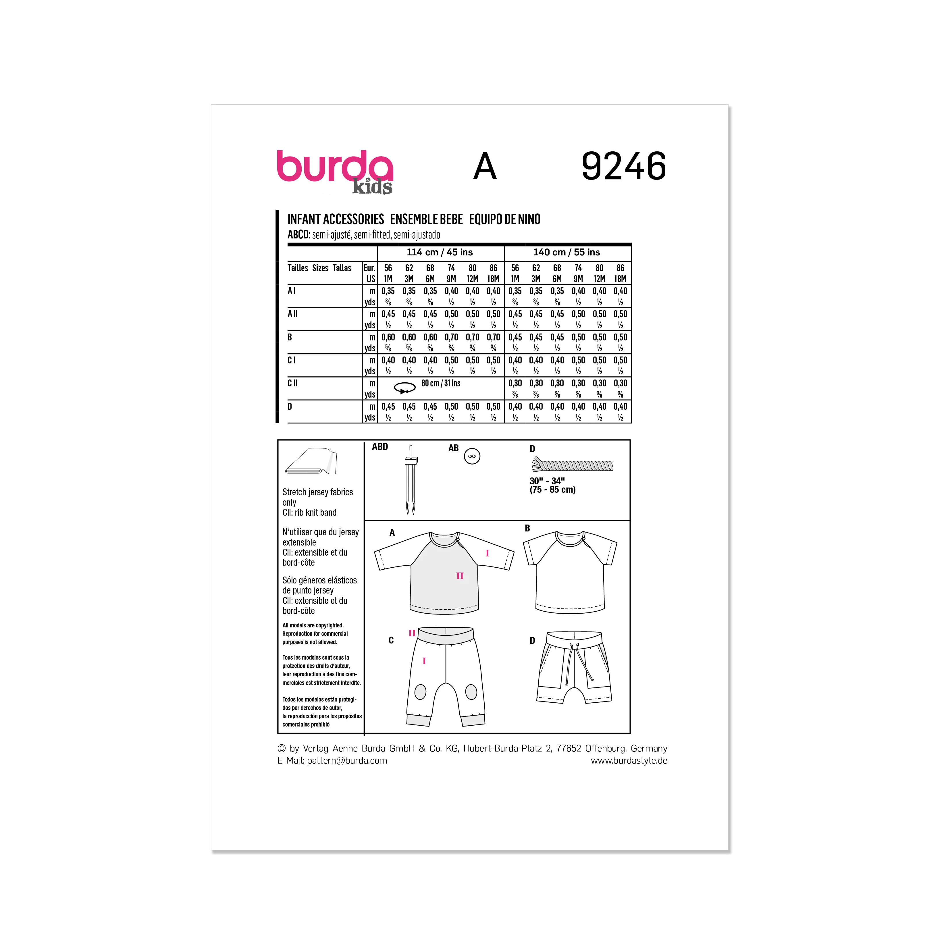 Burda Pattern 9246 Baby Sportswear - Image 13