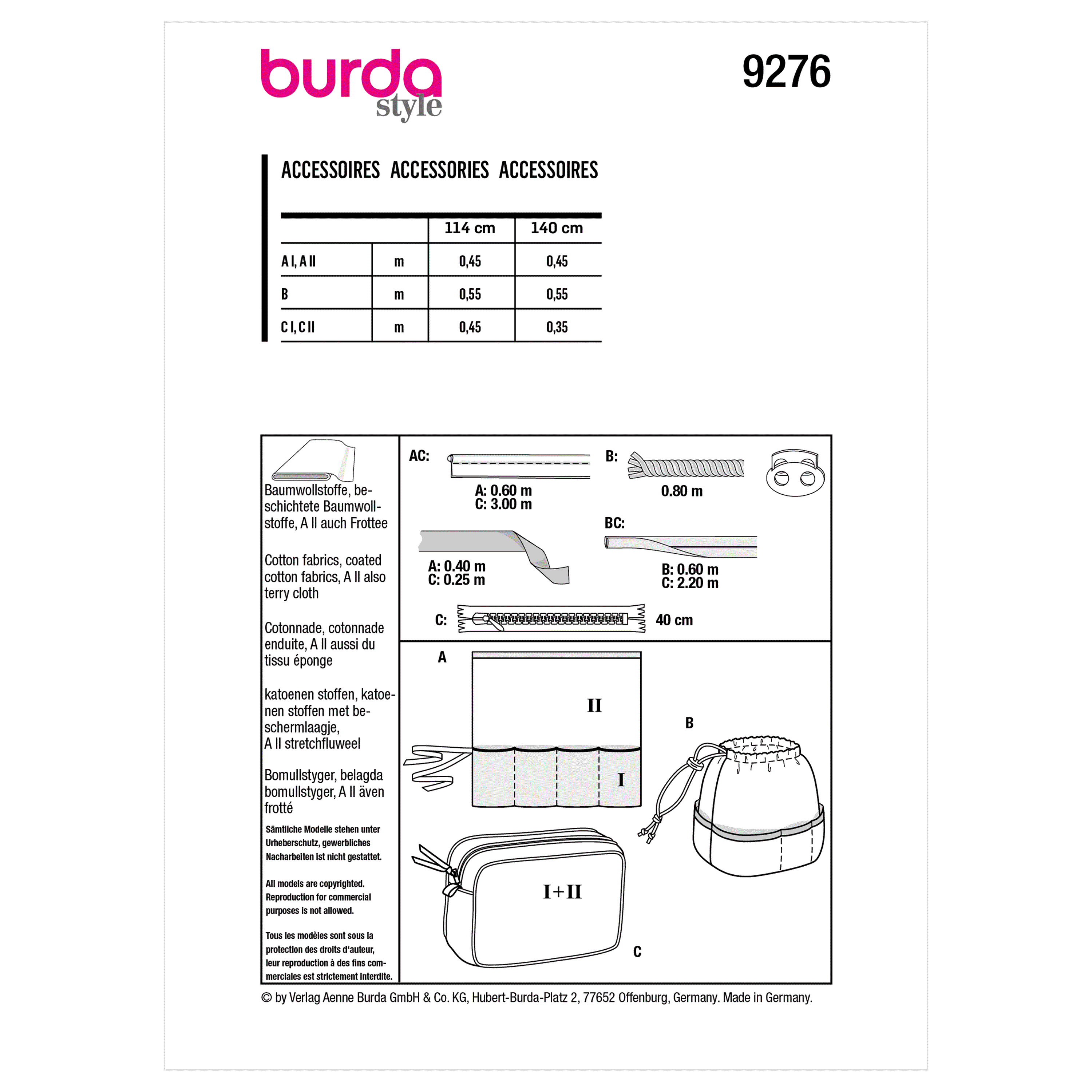 Burda Pattern 9276 Bathroom Accessories - Image 8