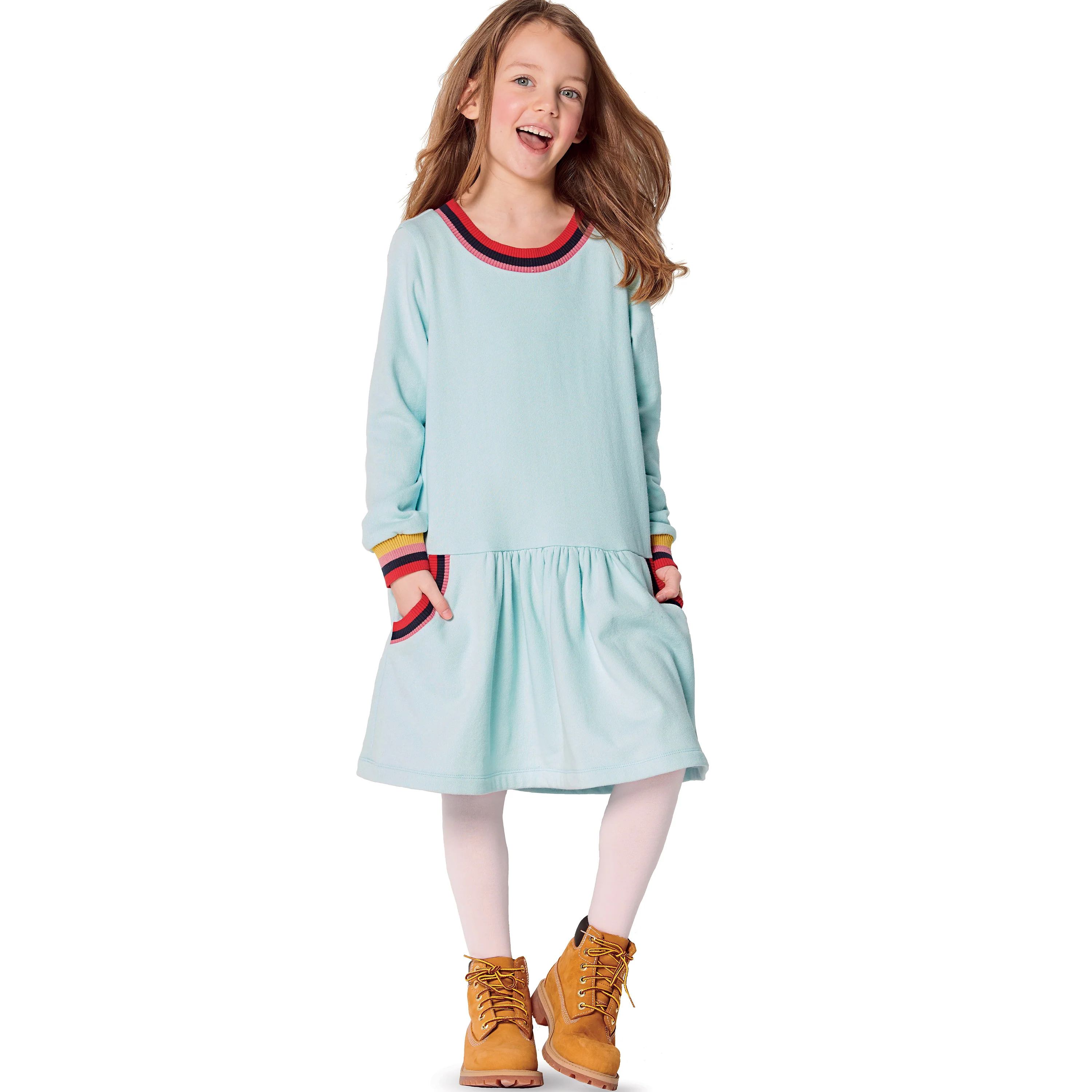 Burda Pattern 9286 Babies' Dress – Shirtdress– with band finishing - Image 4