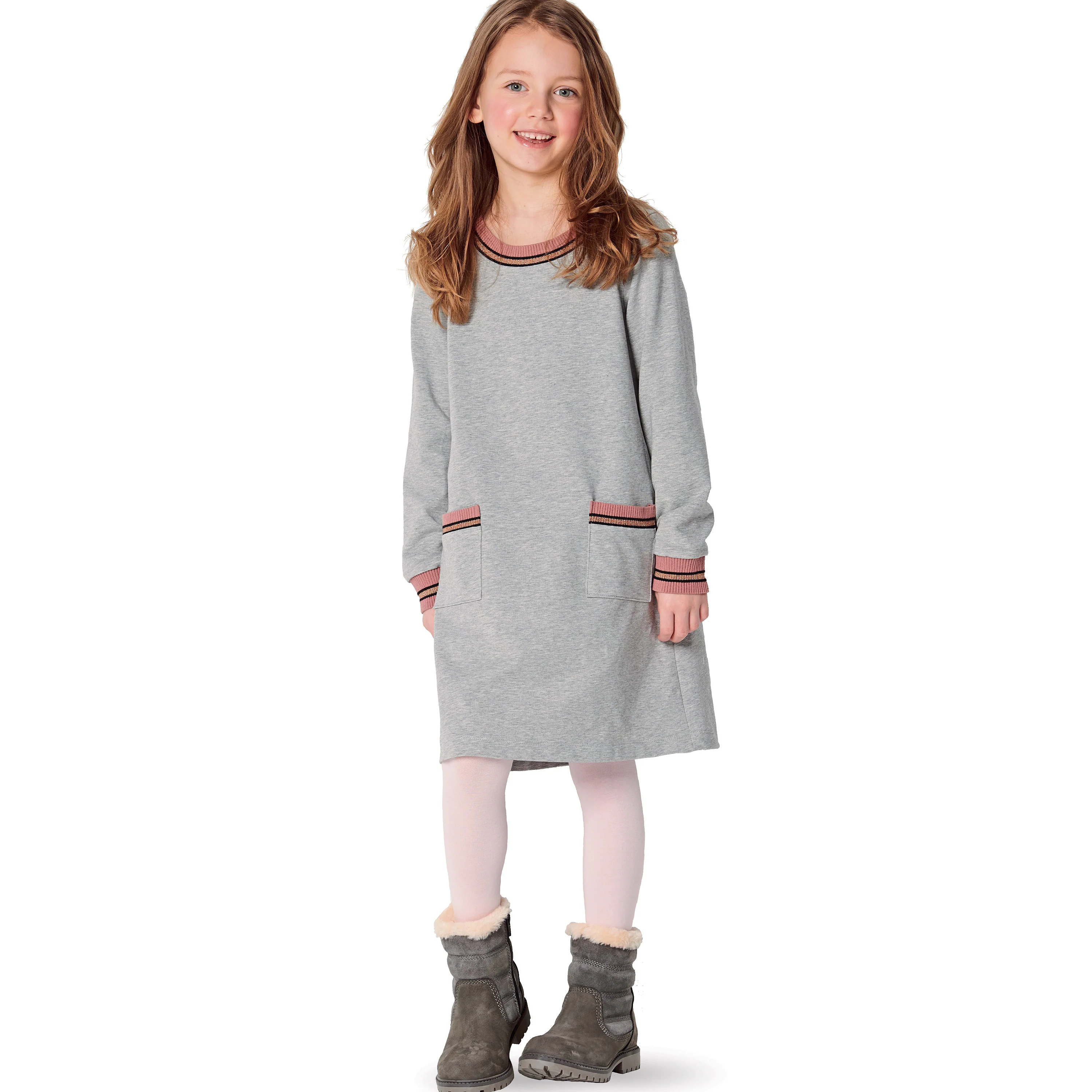 Burda Pattern 9286 Babies' Dress – Shirtdress– with band finishing - Image 5